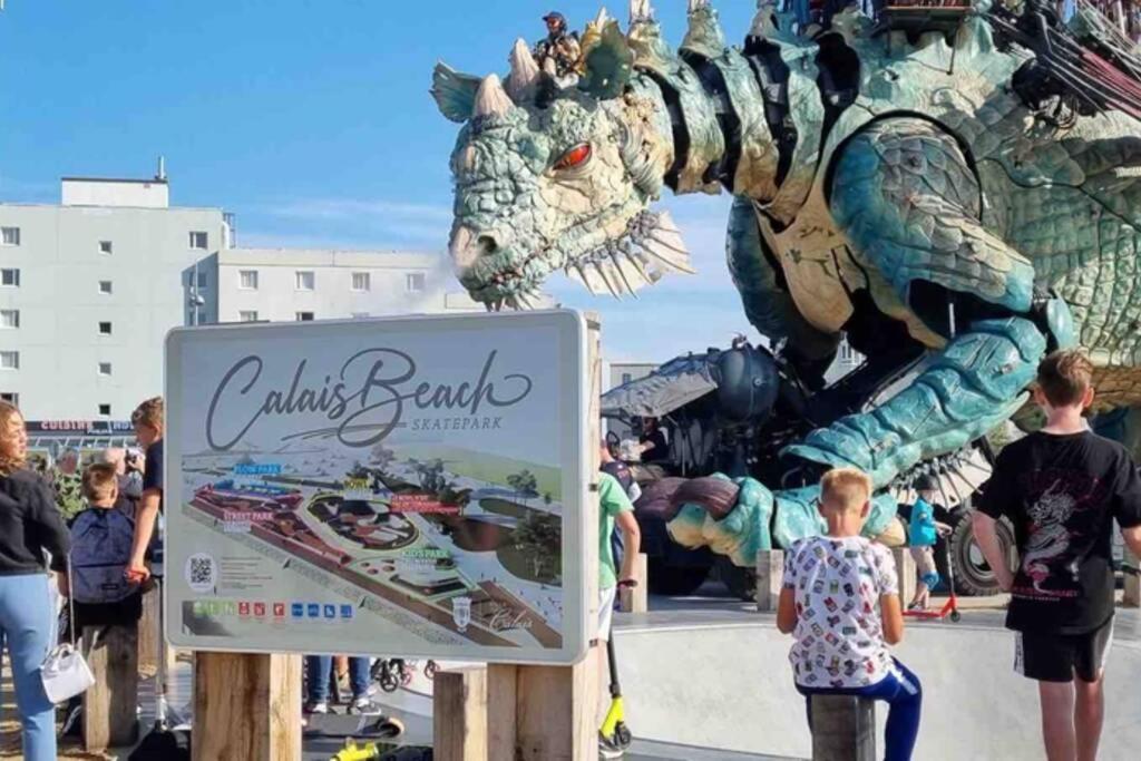 La Plage Superbe Studio Refait A Neuf Calais Exterior photo